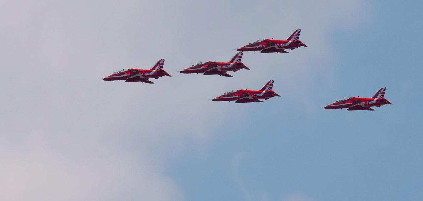 Red Arrows Header