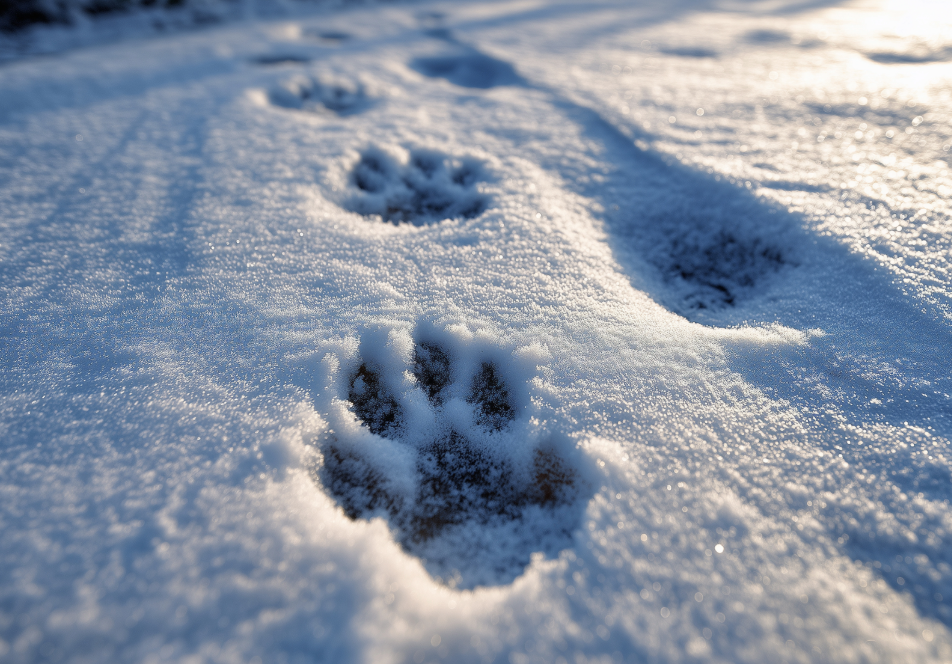 Haslar Snow Paw Prints Mixed